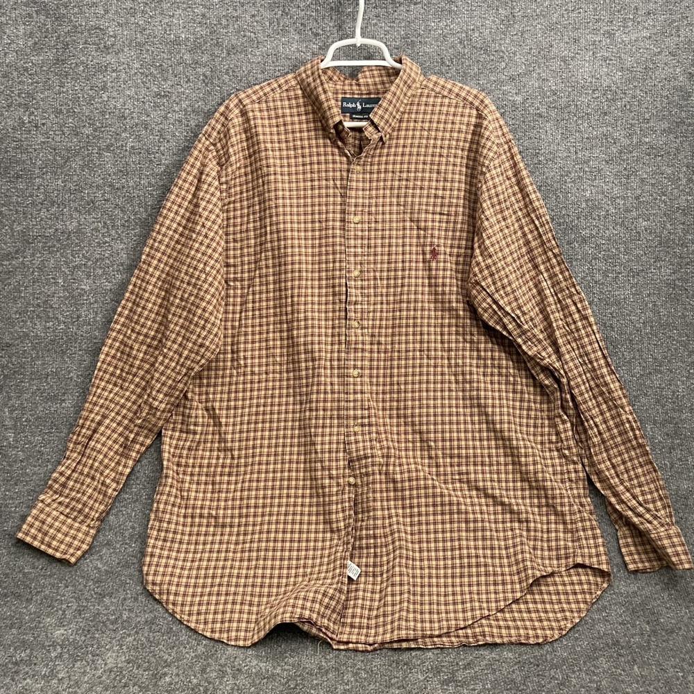 Ralph Lauren Black LabelFit Dress Shirt Mens Sz 2XLT Classic Fit Button Up
